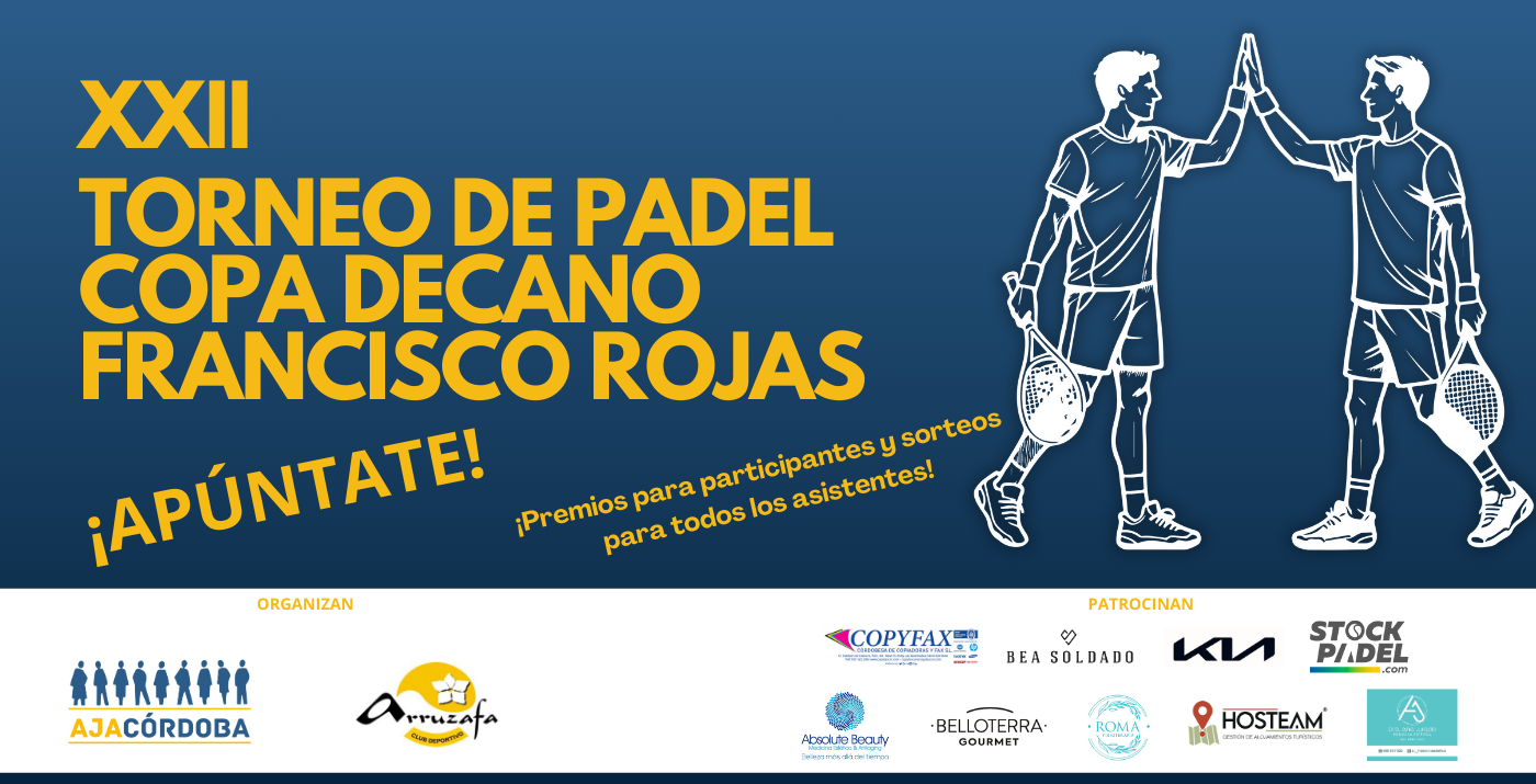 SUSPENDIDO - XXII Torneo de Padel Copa Decano Francisco Rojas